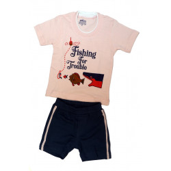 Baby pink T-shirt & Shorts