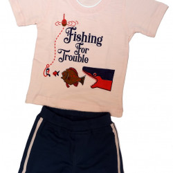 Baby pink T-shirt & Shorts