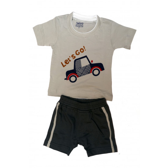Grey T-shirt & Shorts Grey T-shirt & Shorts